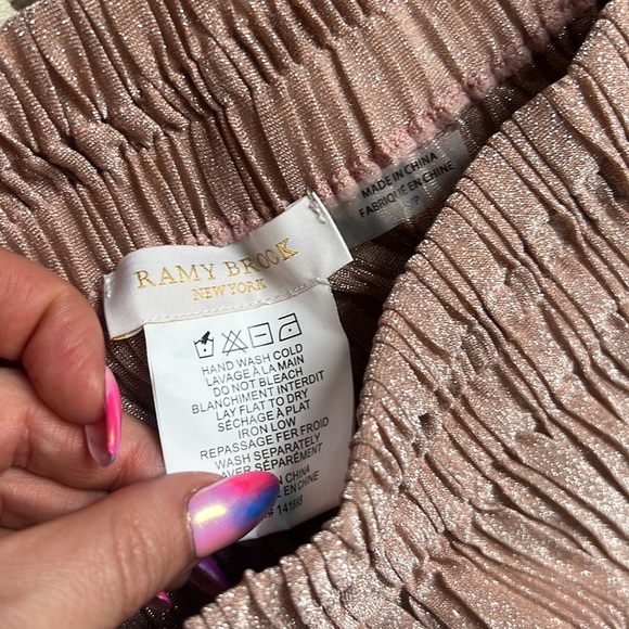 Ramy Brook Sparkly Pink Skirt - Picture 5 of 6